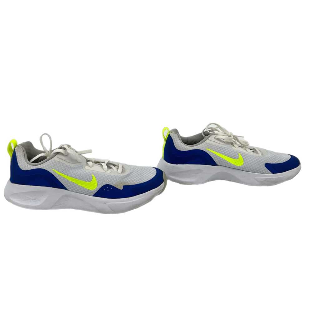 Nike Blue Green Sneakers Round Toe | Kids 6